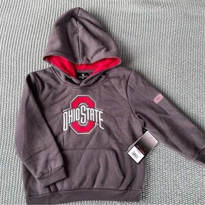 Colosseum Ohio State Kids Hoodie - Gray and Red